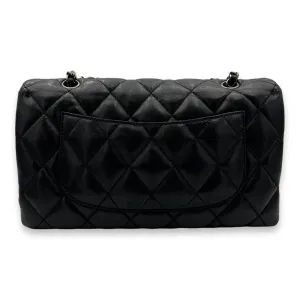 Accordion Triple Shoulder Bag Black in Lambskin, Silver hardware