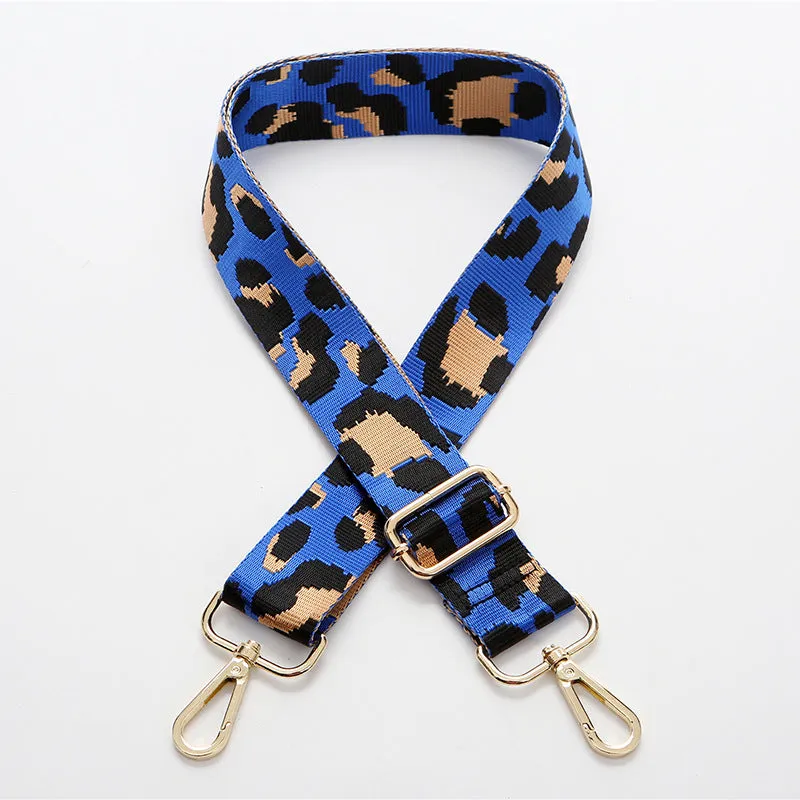 Adjustable Leopard Print Diagonal Bag Strap Long One Shoulder Replacement Wholesale Webbing