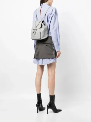 Affinity Diamond-Quilted Grey Backpack