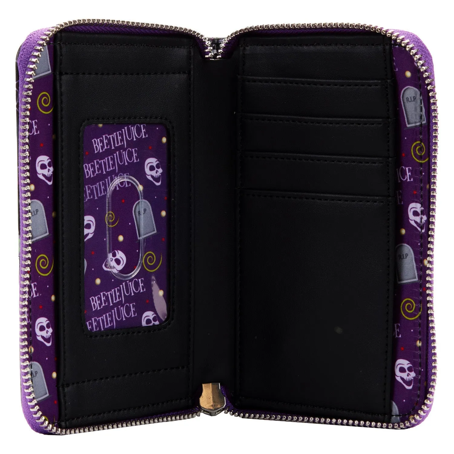 Beetlejuice Icons Zip Wallet