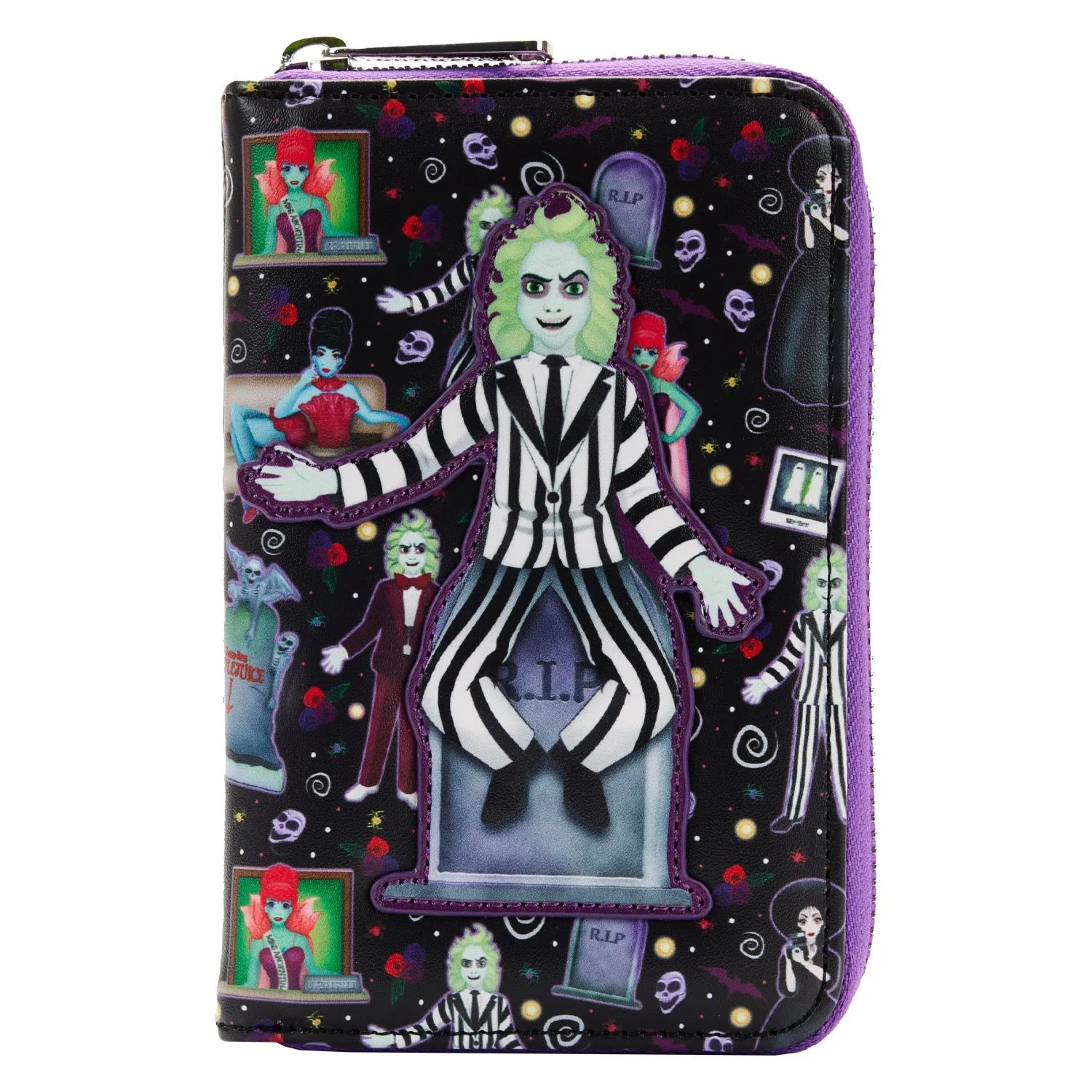 Beetlejuice Icons Zip Wallet