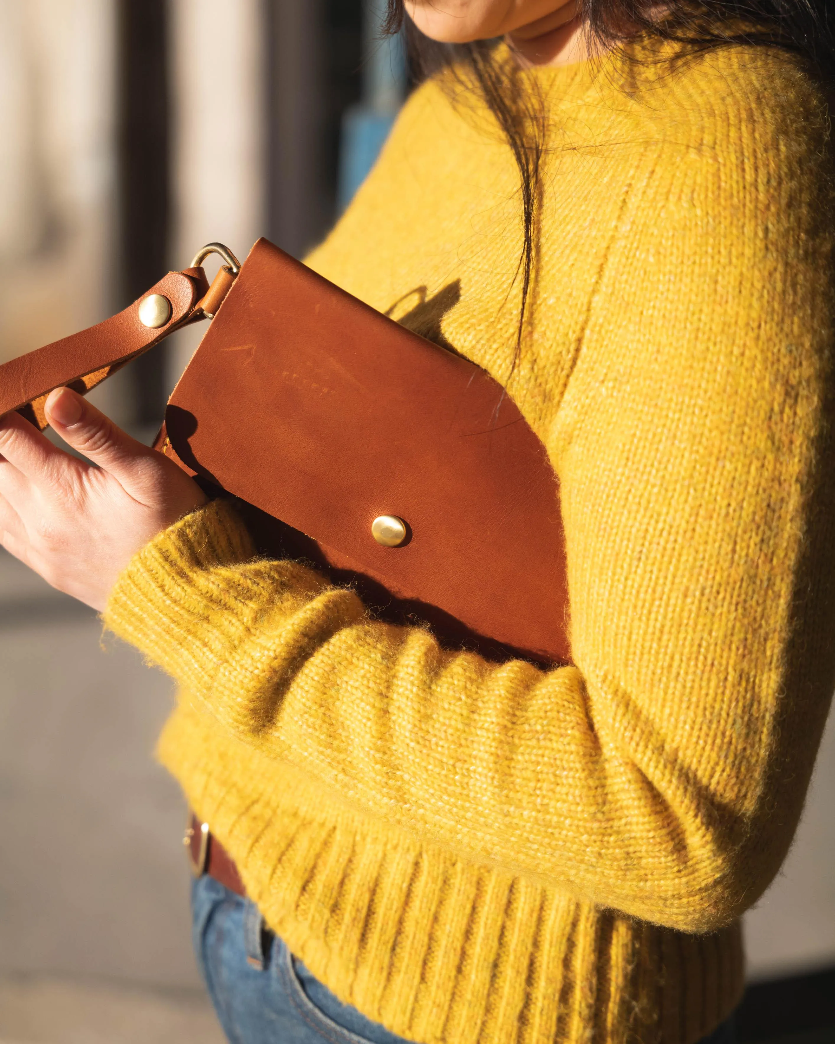 Black Kodiak Wristlet Clutch