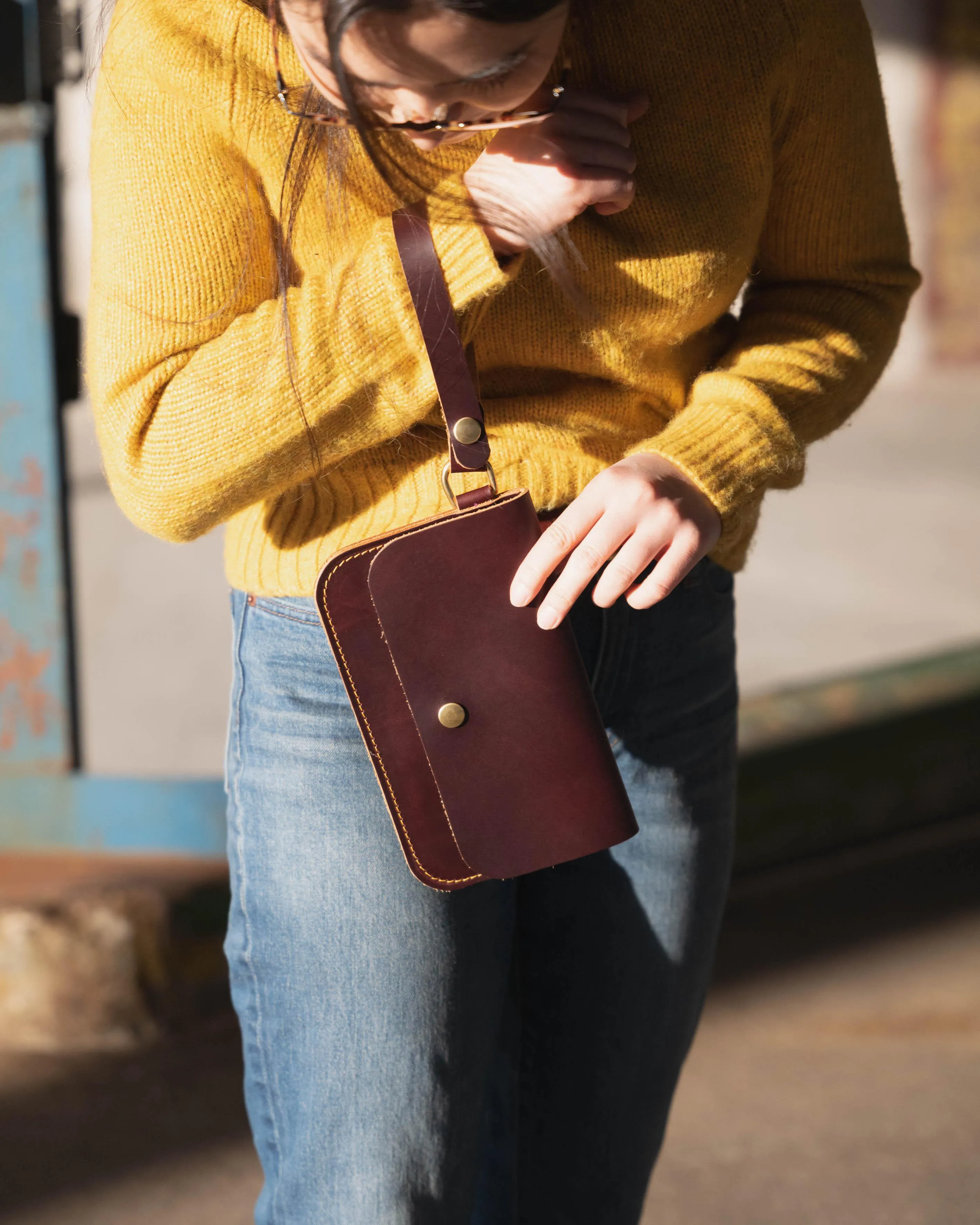 Black Kodiak Wristlet Clutch