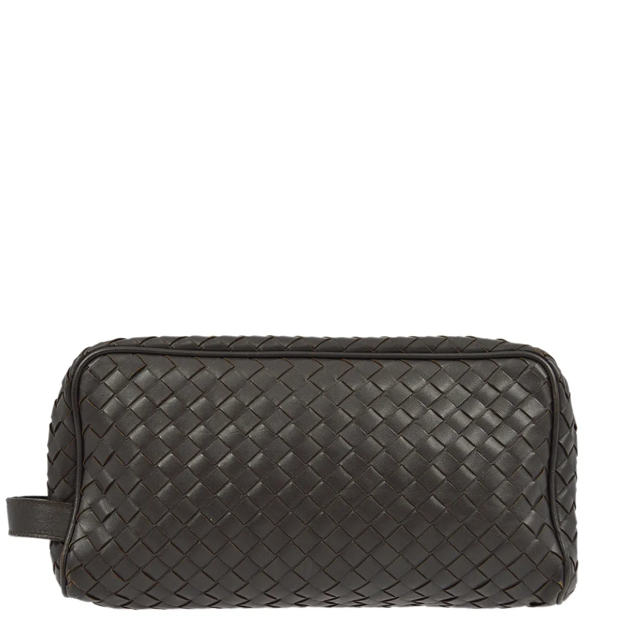 Bottega Veneta Brown Intrecciato Pouch Clutch Bag