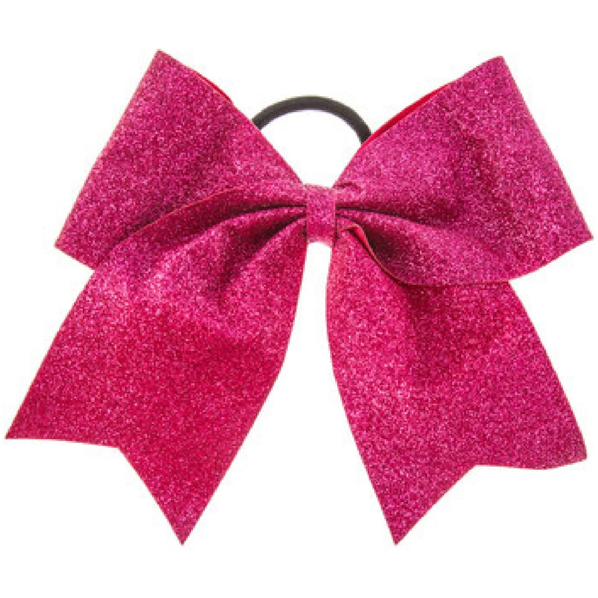 Breast Cancer Awareness Bows Pink Cheer Bow Large Hair Bow with Ponytail Holder Cheerleader Ponyholders Cheerleading Softball Accessories