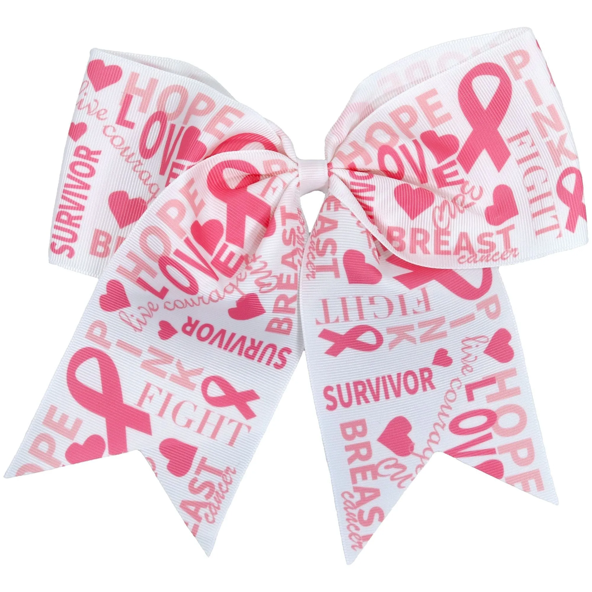 Breast Cancer Awareness Bows Pink Cheer Bow