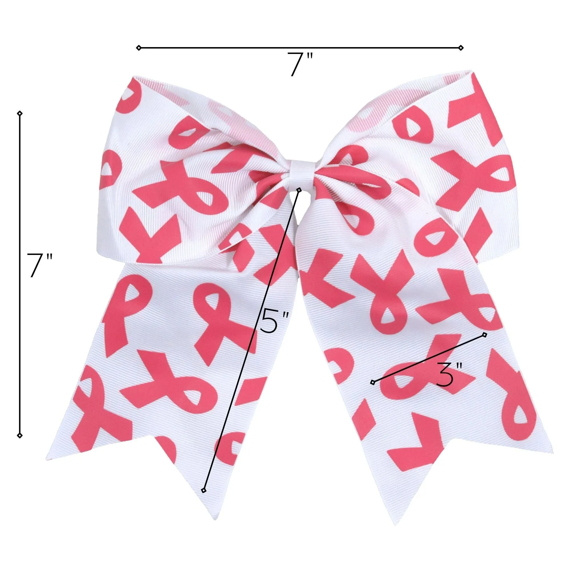 Breast Cancer Awareness Bows Pink Cheer Bow