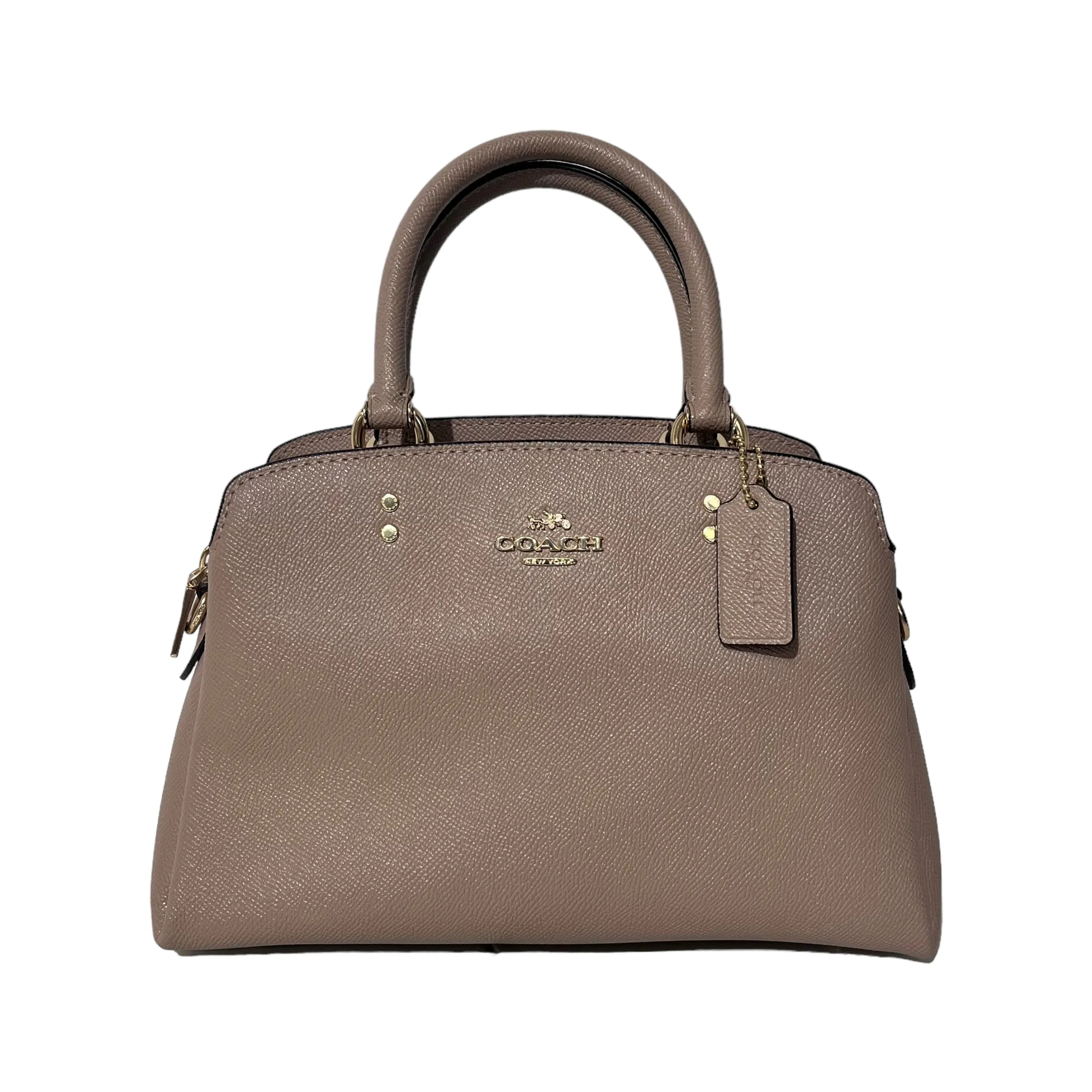 Brown Top Handle Small Bag