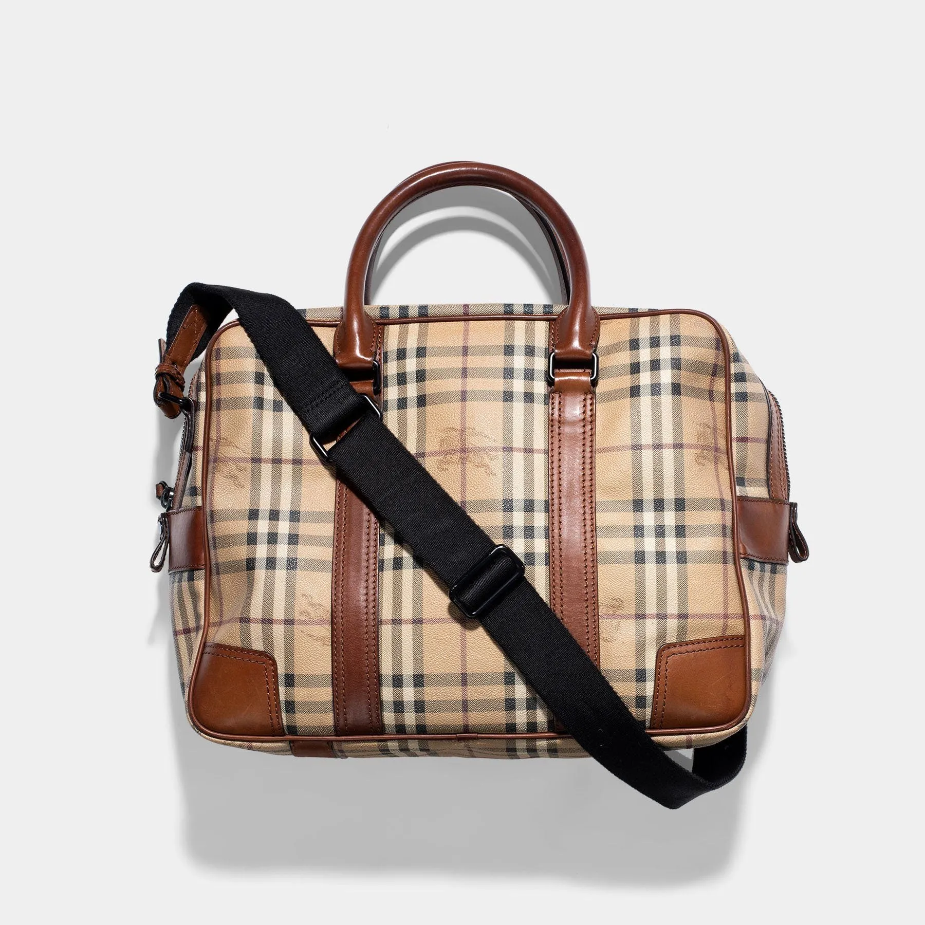 BURBERRY Haymarket Check Business Bag