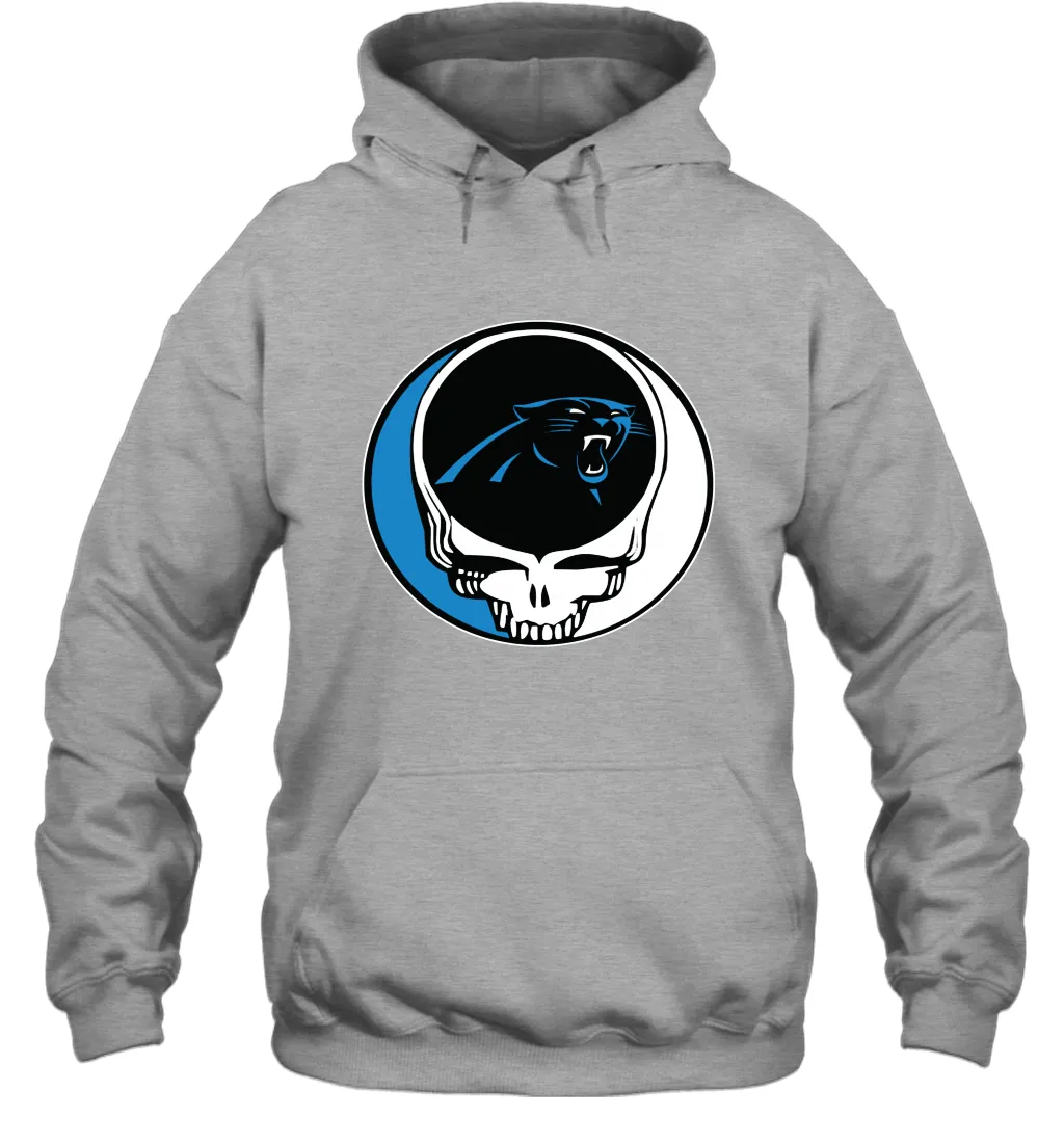 Carolina Panthers Grateful Dead Steal Your Face NFL Football Adult Hoodie Sweatshirt