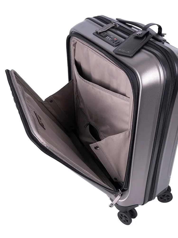 Cellini Tri Pak 4 Wheel Carry On Trolley Includes 1 Large Packing Cube | Champagne