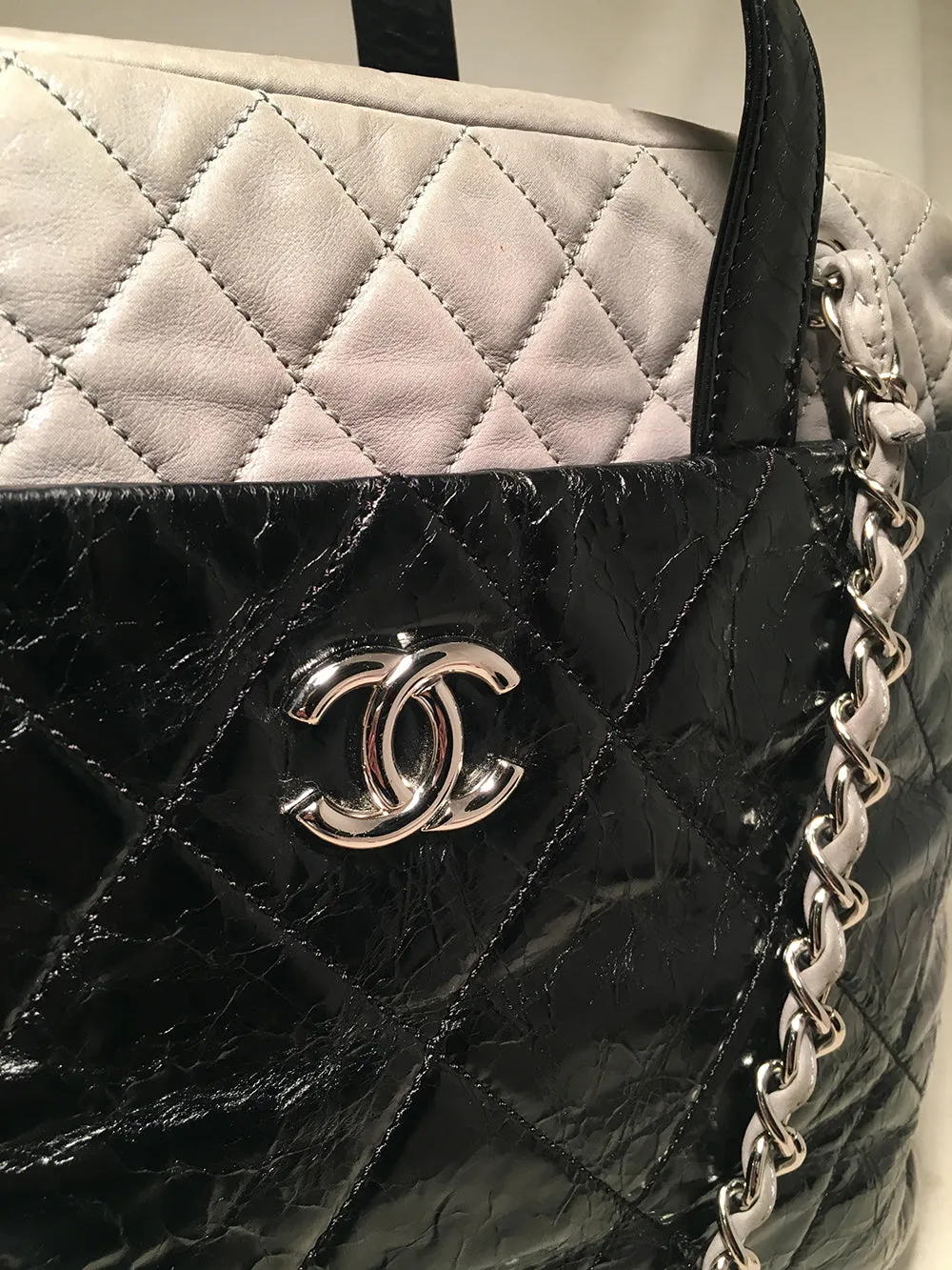 Chanel Black and Grey Portobello Tote