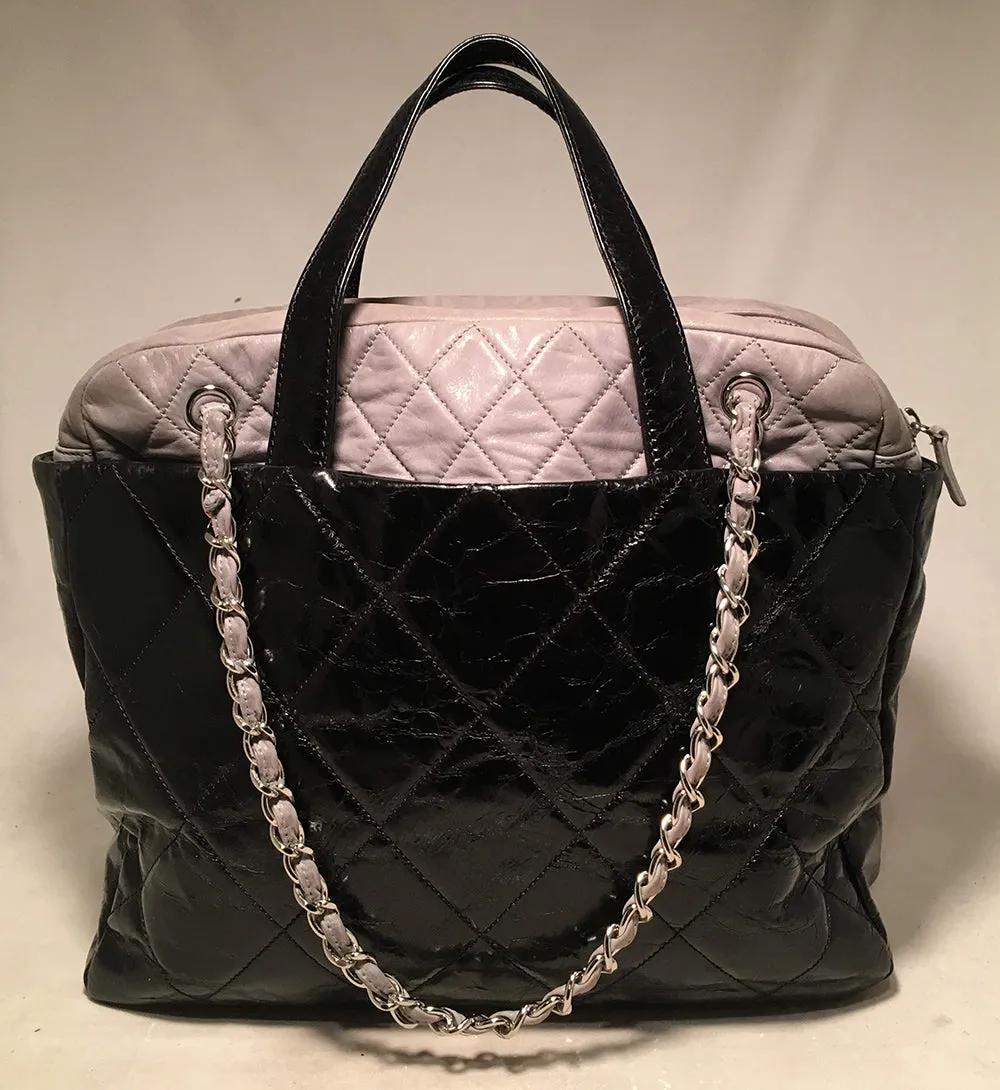 Chanel Black and Grey Portobello Tote