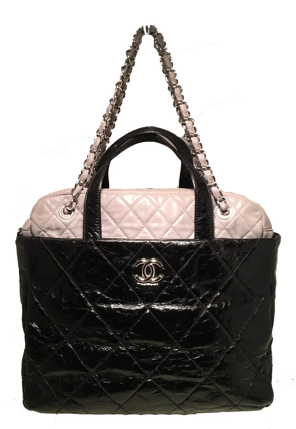 Chanel Black and Grey Portobello Tote