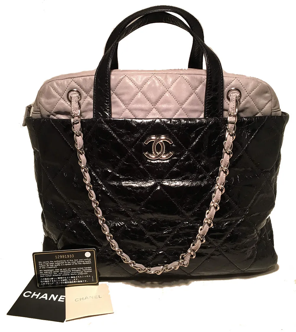 Chanel Black and Grey Portobello Tote