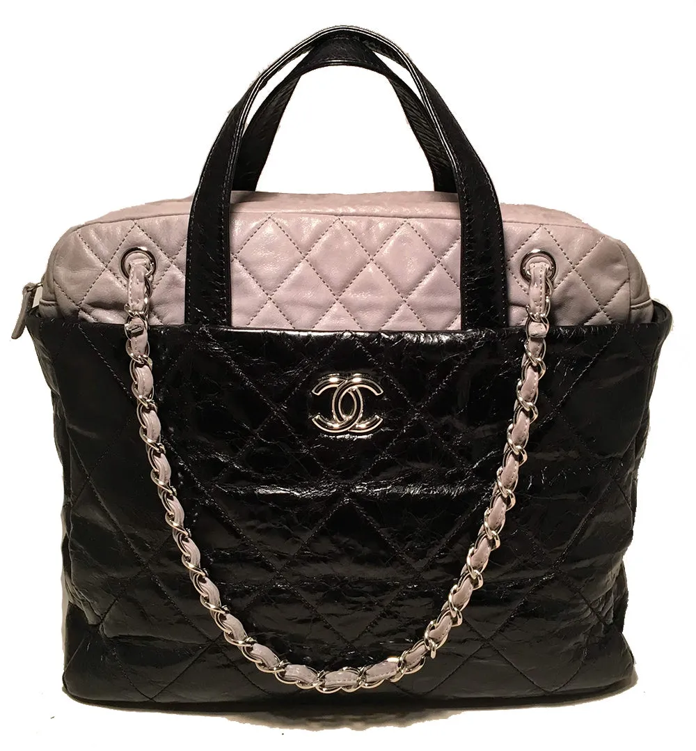 Chanel Black and Grey Portobello Tote