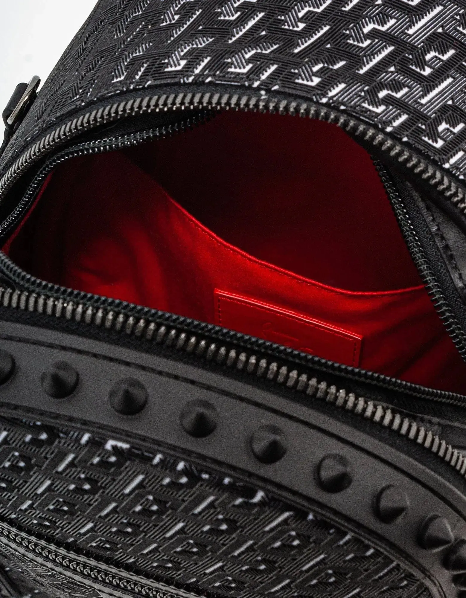 Christian Louboutin Backparis Small Black Techno CL Backpack -