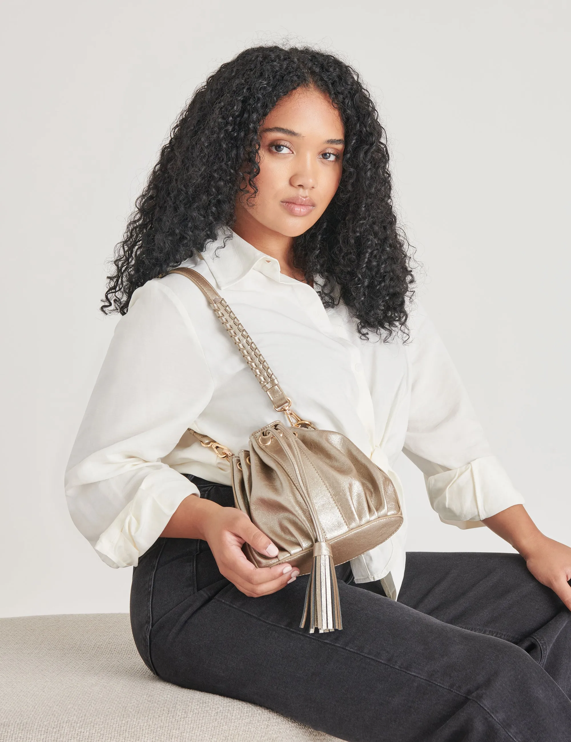 COBIE SHOULDER BAG PLATINUM STELLA