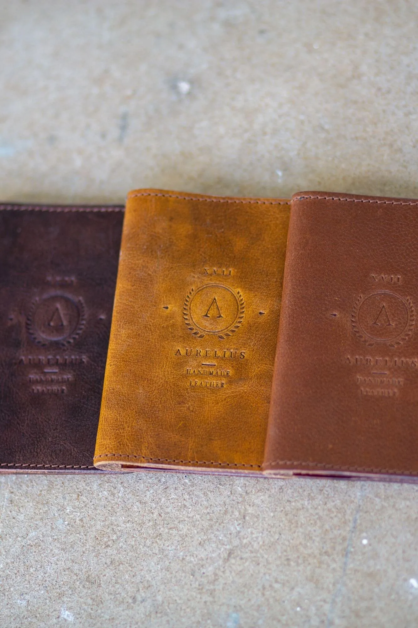 Crunchy Leather Passport and Card Holder