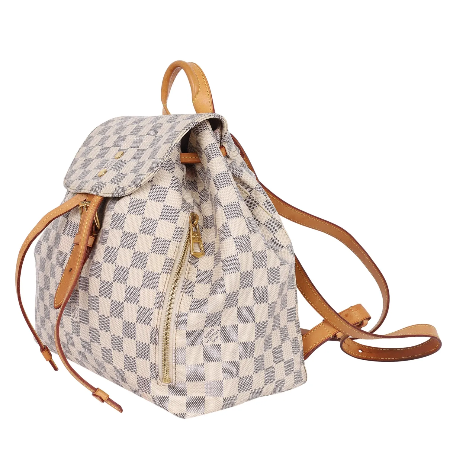 Damier Azur Sperone Backpack (Authentic Pre-owned)