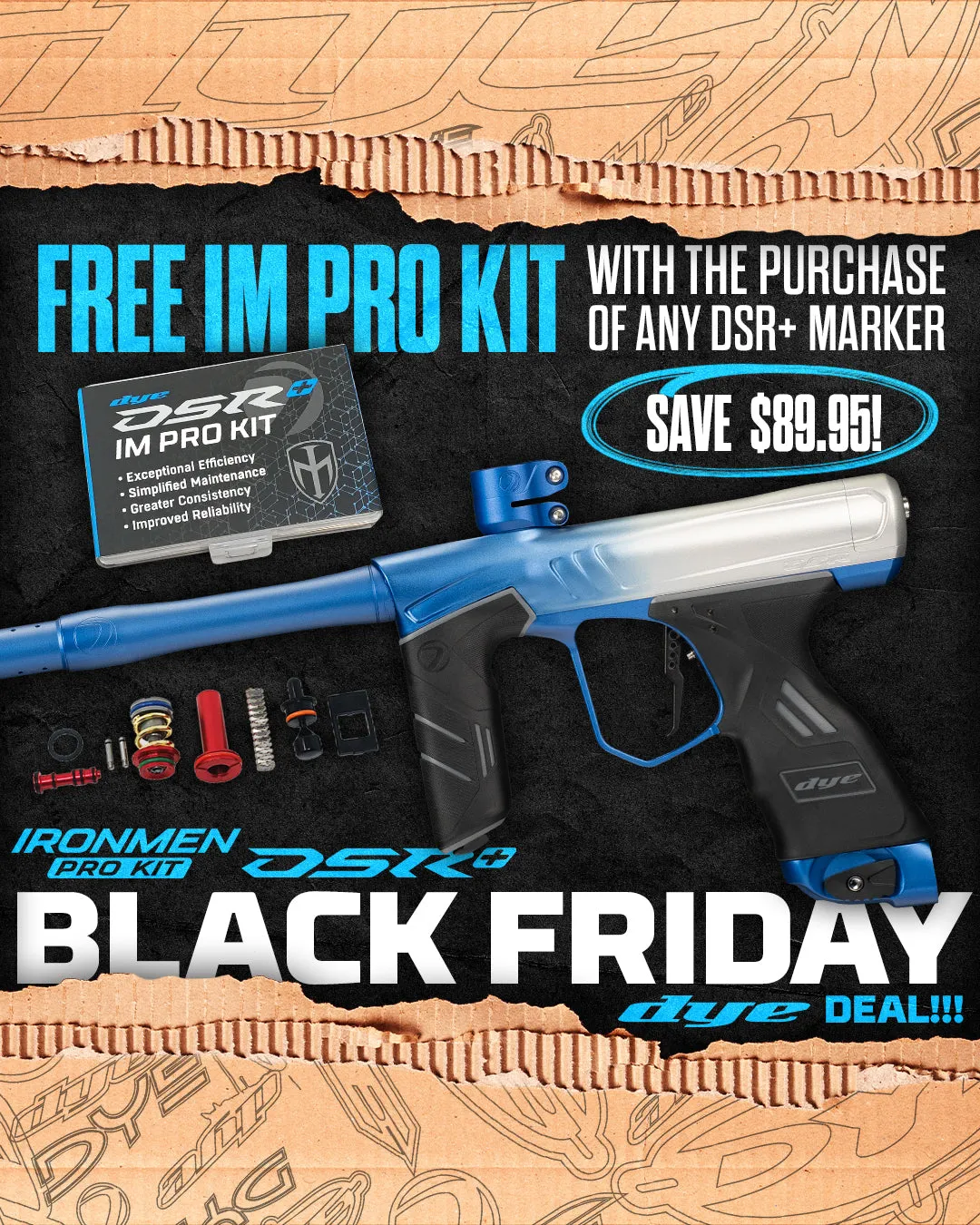 DSR  NAVY FROZEN FADE DUST - INCLUDES FREE IM PRO KIT BLACK FRIDAY SPECIAL!