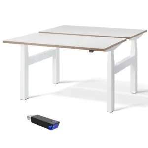 Duo Height Adjustable Double Standing Desk (with Bluetooth control)