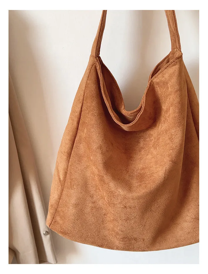 Elena Handbags Soft Suede Shoulder Bag