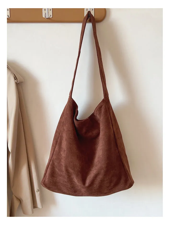 Elena Handbags Soft Suede Shoulder Bag