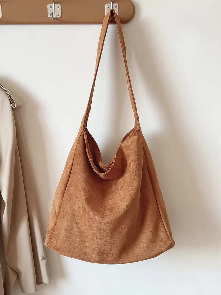 Elena Handbags Soft Suede Shoulder Bag