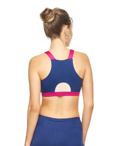 Flex Performance Sports Bra - Navy/Orchid