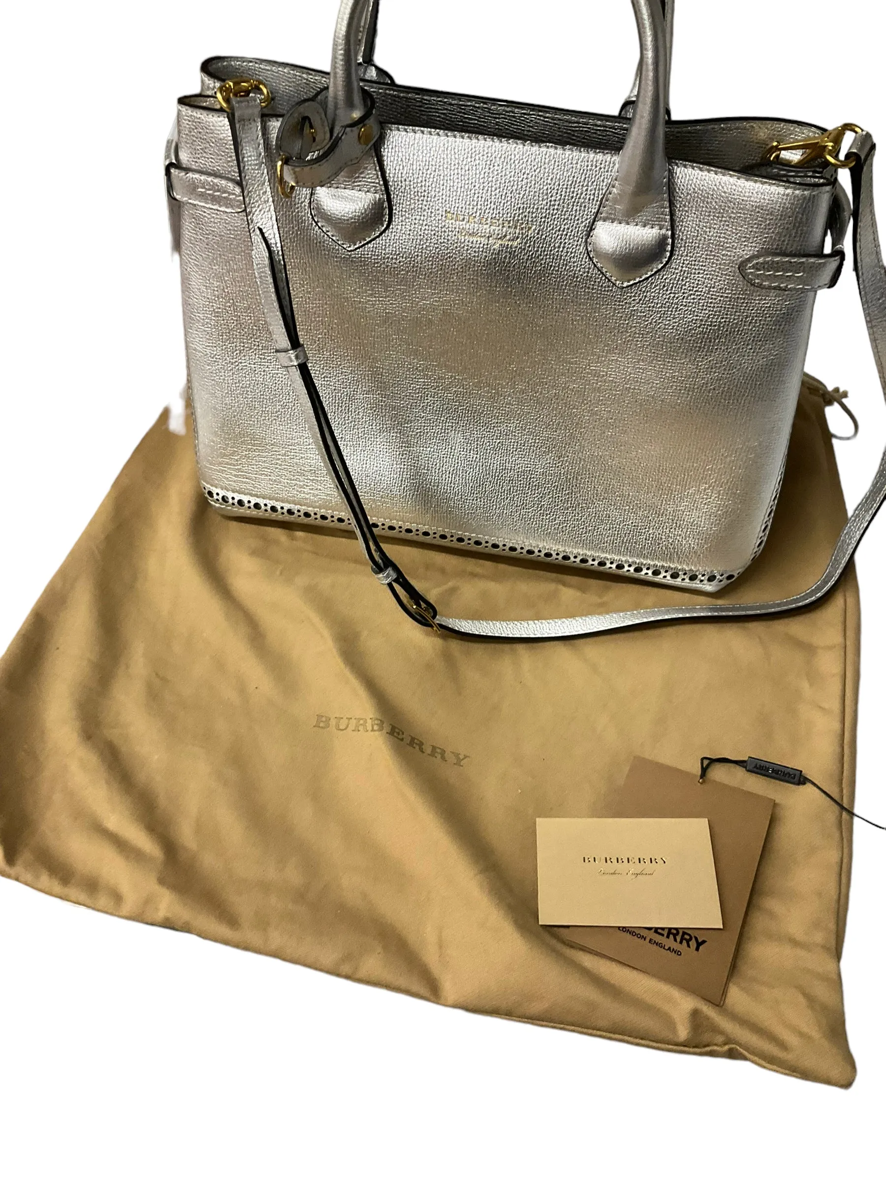 Handbag Designer By Burberry  Size: Large