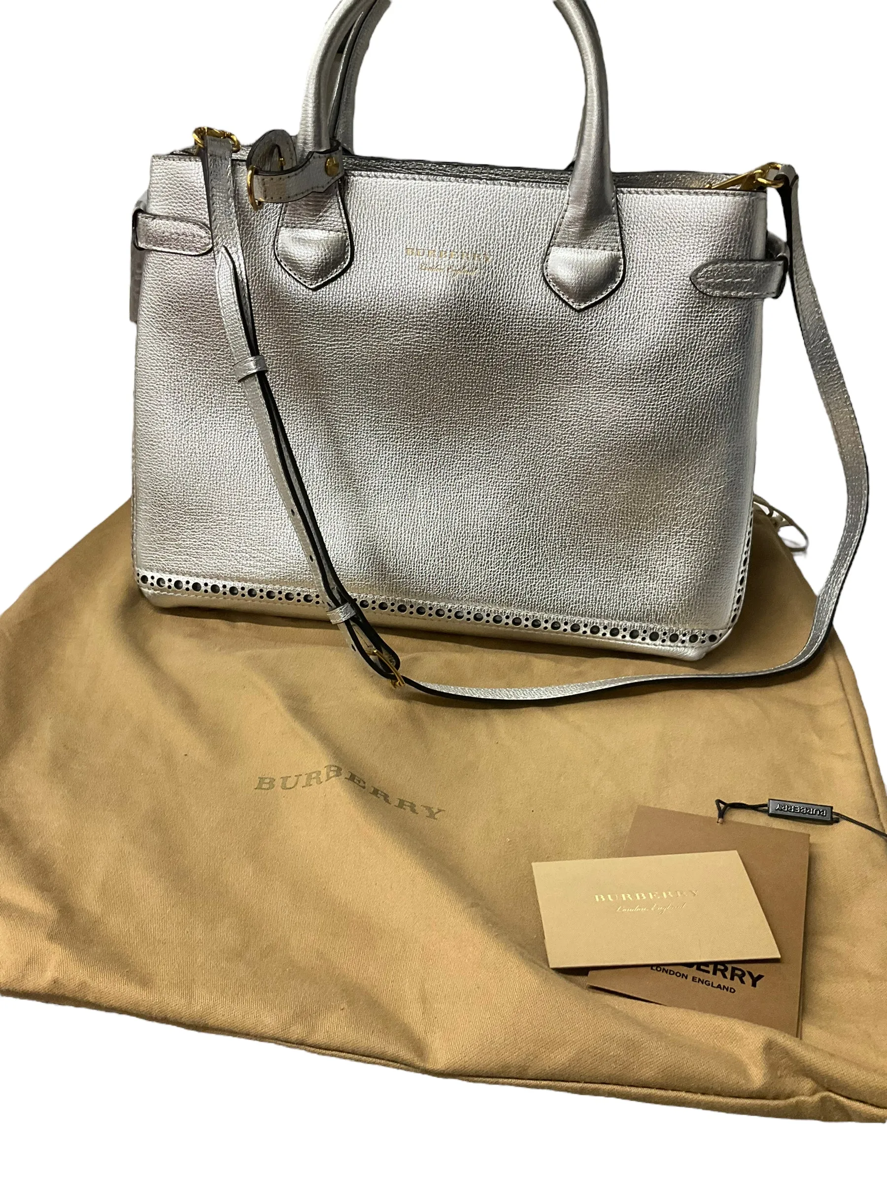 Handbag Designer By Burberry  Size: Large