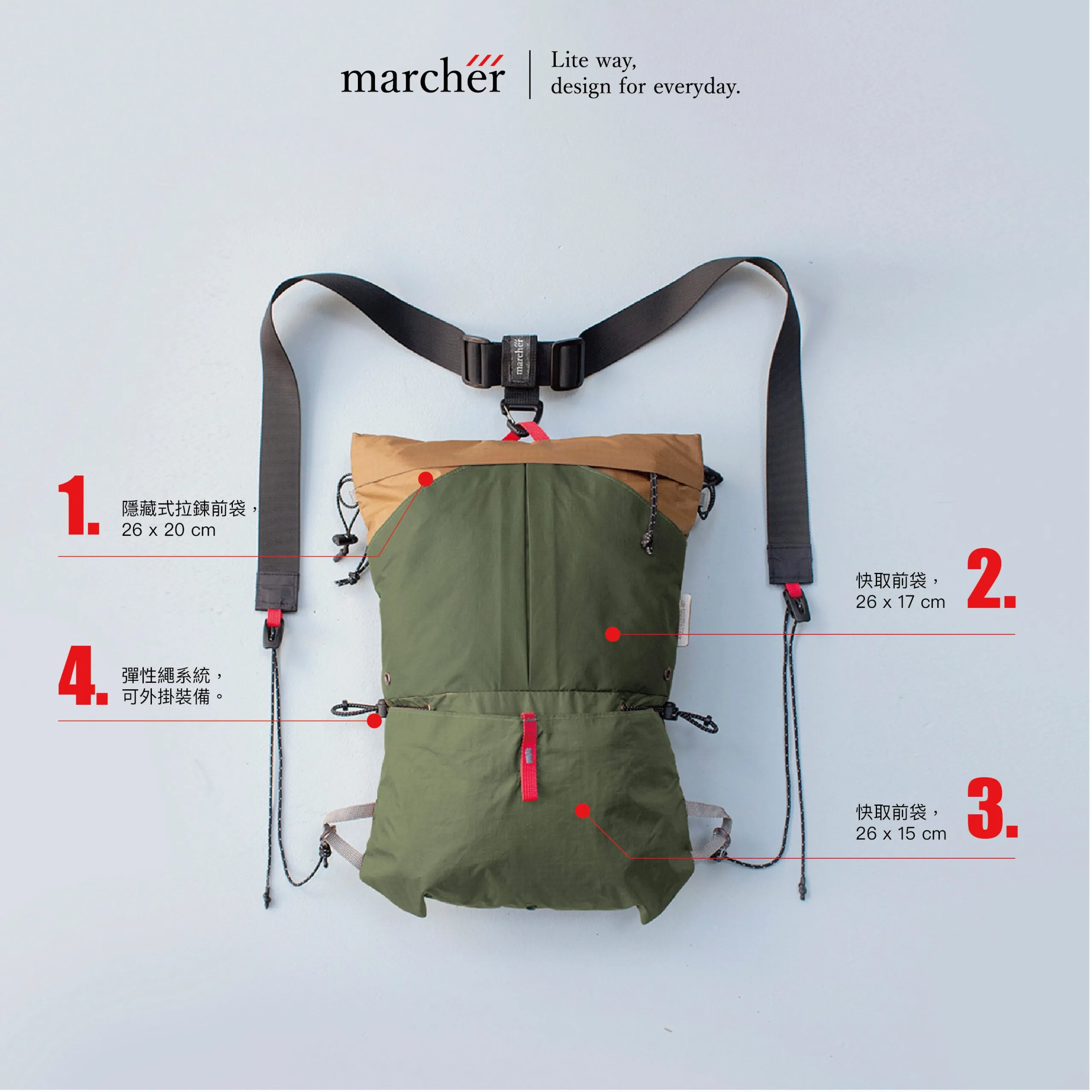 Marcher 3 Way Bag - 2024 (Titanium)