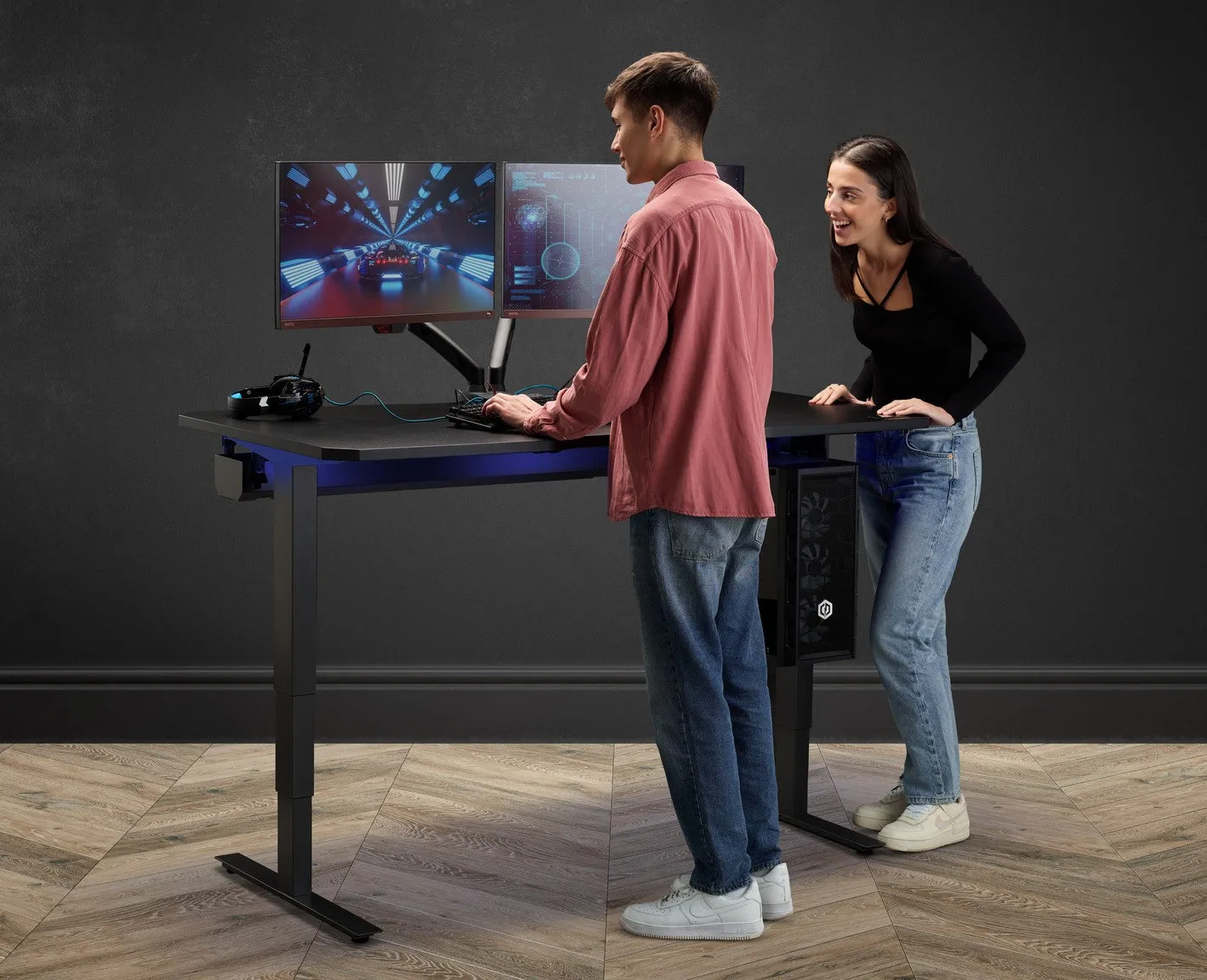 NINJA Professional Extreme Height Adjustable Gaming Desk