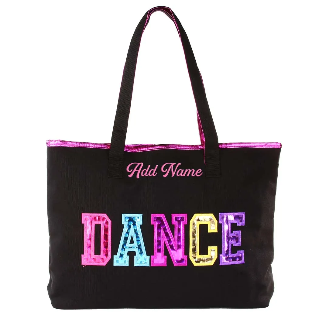 Personalized Embroidered Dance Tote Bag