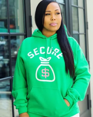 "Secure the Bag" Hoodie- Green