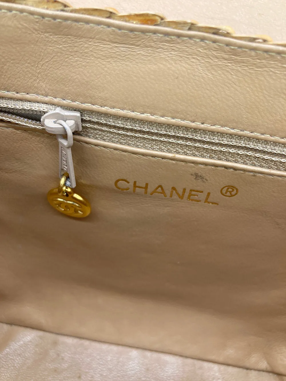 RARE VINTAGE Chanel Wicker Basket Bag