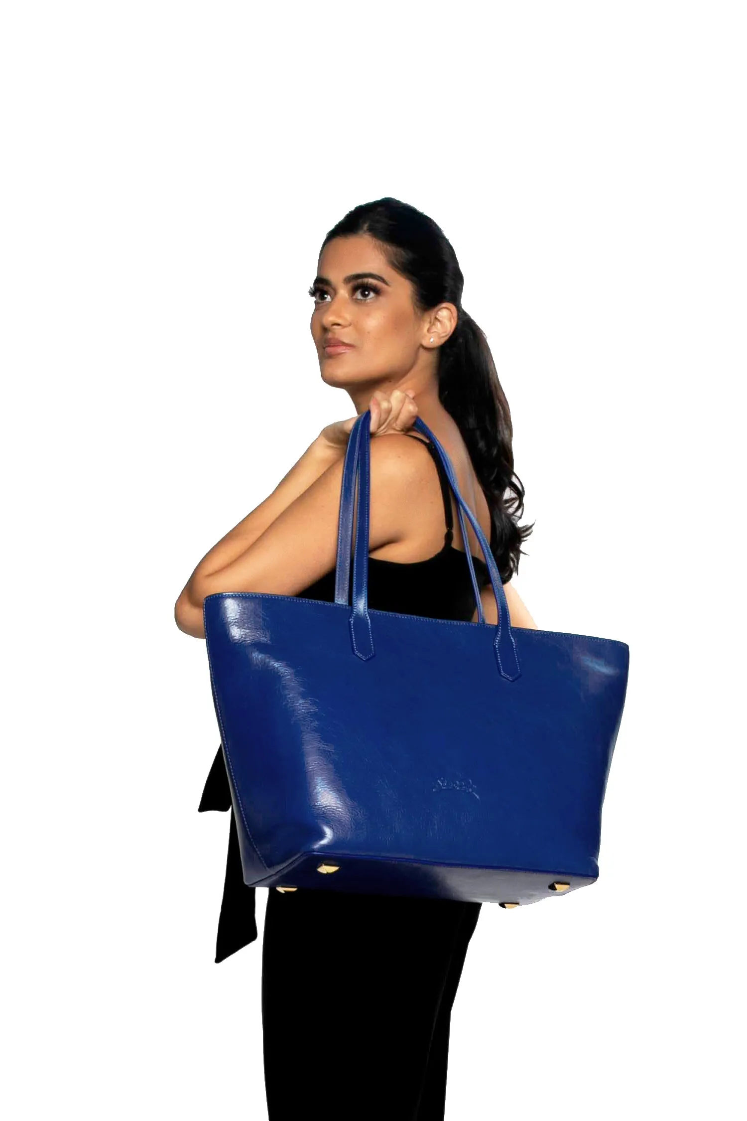 SSW - Manila All Purpose Large Carryall Tote Bag In Dark Royal Blue