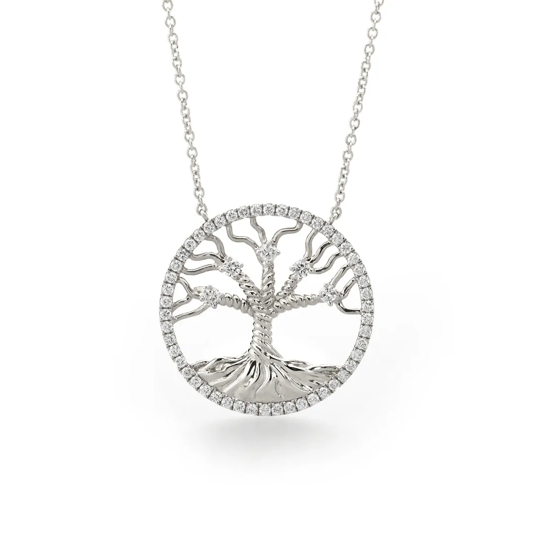 Tree of Life Pendant Gold and Diamond