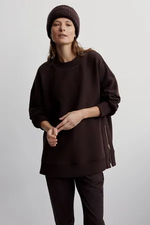 Varley - Mae Boyfriend Sweatshirt - Coffee Bean