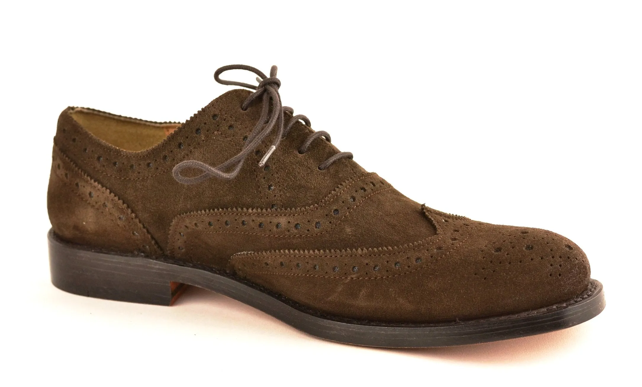 Wingtip oxford |  Choc | Suede